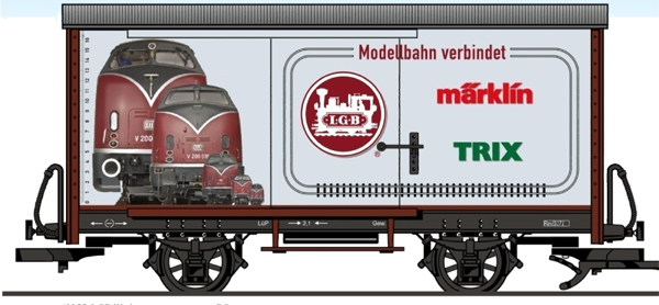LGB goederenwagen "Modellbahn verbindet"