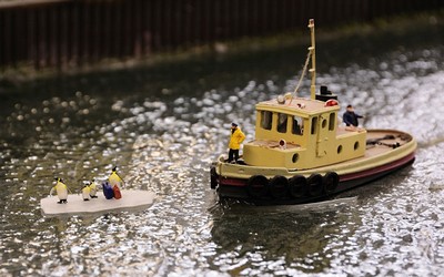Waterdiorama in Miniworld